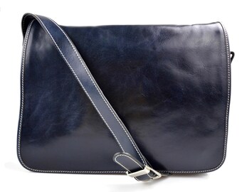 Bolso messenger de piel bandolera de cuero bolso cartero bolso de