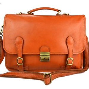 Bolso cartera de cuero miel bolso de cuero bolso hombre mujer bolso de mano executive bolso messenger piel bolso de espalda bandolera piel