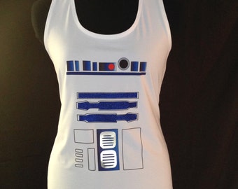 READY FOR SHIPPING R2D2 inspired running shirt