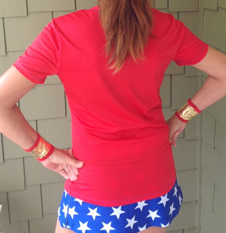 Wonder Woman Complete Running Outfit Skirt and Short Sleeves Etsy