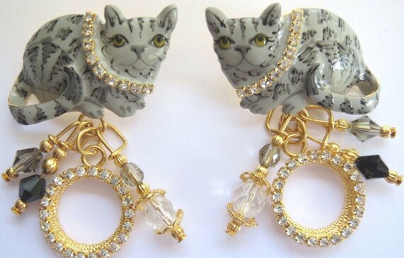 Lunch at the Ritz Alley Cat Crystal Rhinestone Col