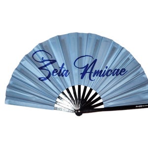 Zeta Amicae Clack Hand Fan | Finer Friends | Soror Gift |