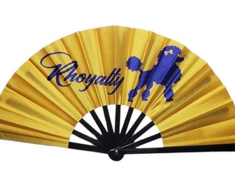 Sigma Gamma Rho Clack Hand Fan | Rhovember | Rhoyalty | Pretty Poodle | SGRHO | D9 | Soror Gift | Rhoyal | Crossing Gift