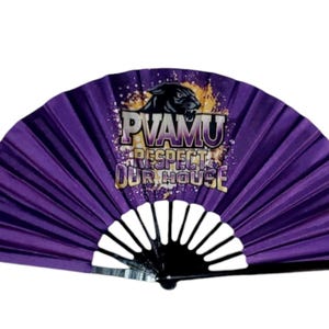 Prairie View University Hand Fan  | PVAMU | Prairie View Grad | Panthers | HBCU | Homecoming | Alumni |