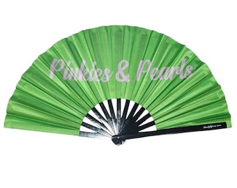 Alpha Kappa Alpha Large Clack Hand Fan | Pinkies and Pearls | AKA | HBCU | D9 | Crossing Gift | 1908 | Clack Fan