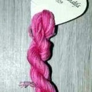 309 Burj Khalifa, Hand Dyed Variegated Stranded Cotton skein, pink tones, cross stitch and Blackwork thread. image 4