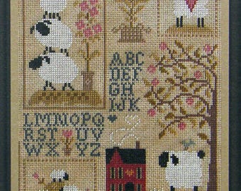 Sheep Story 3 – counted cross stitch chart.