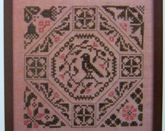 Schema per punto croce "Uccello Quacchero".