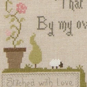 Sampler of My Grandma, counted cross stitch chart. Traditional text from a Sampler published in 1928. image 3