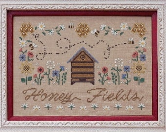Honey Fields, counted cross stitch chart.