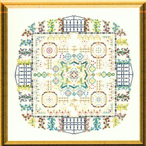 The Castle Garden, chart for counted cross stitch or speciality stitches. image 2