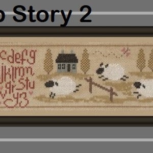 Sheep Story 2 counted cross stitch chart image 7