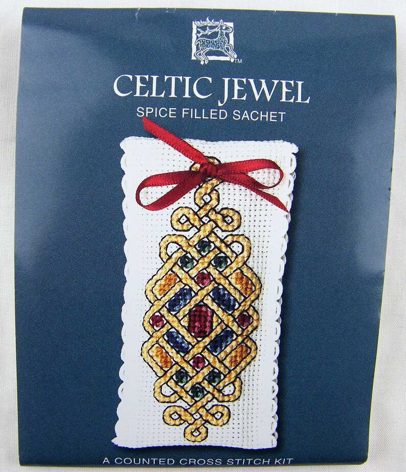 Celtic Jewel Counted Cross Stitch Kit Spice Filled Sachet. | Etsy