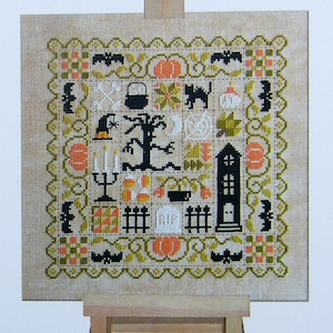 Patchwork Halloween Kreuzstichvorlage