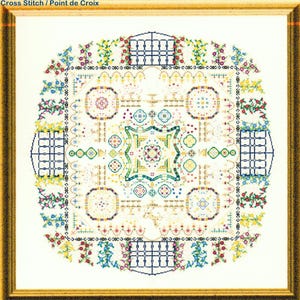 The Castle Garden, chart for counted cross stitch or speciality stitches. image 4