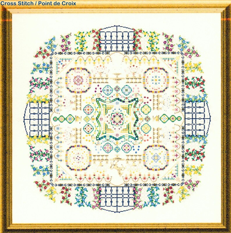 The Castle Garden, chart for counted cross stitch or speciality stitches. image 4