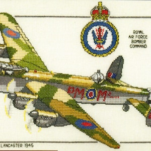 Avro Lancaster Flugzeug Kreuzstichvorlage