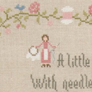 Sampler of My Grandma, counted cross stitch chart. Traditional text from a Sampler published in 1928. image 4