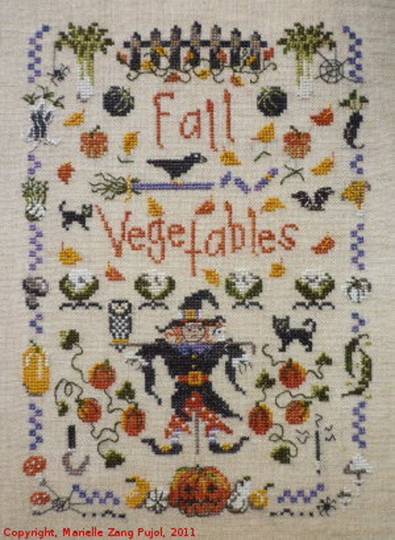 Cross Stitch Chart Pattern Autumn Falls