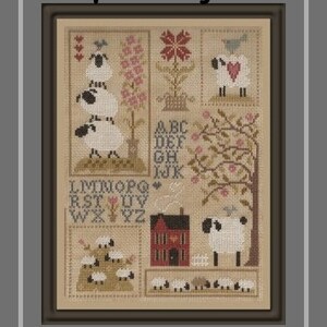 Sheep Story 2 counted cross stitch chart image 8