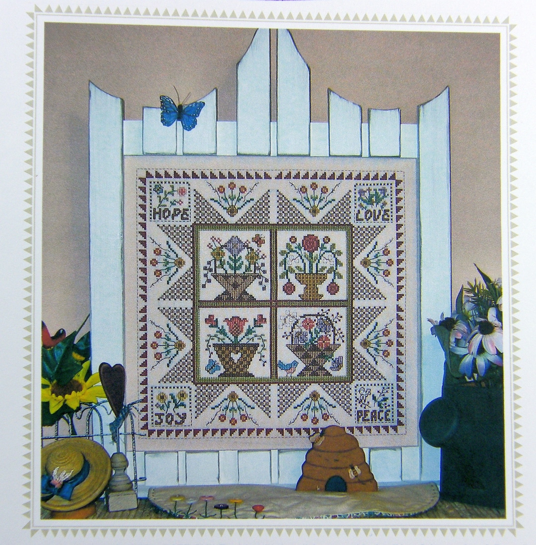 My Hearts Garden Counted Cross Stitch Chart. - Etsy