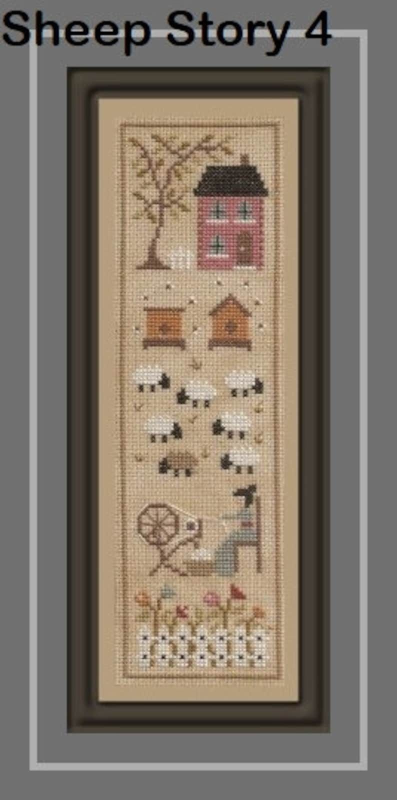 Sheep Story 2 counted cross stitch chart image 9