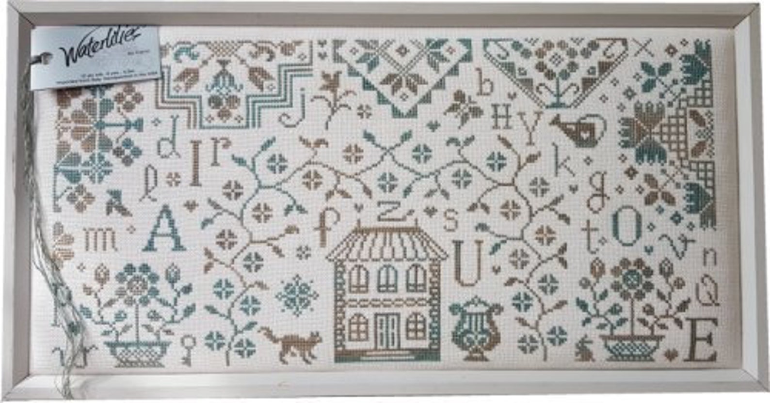 ABC Quaker Sampler Counted Cross Stitch Chart to Work in Etsy