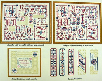Alphabetissimo Sampler, counted cross stitch chart.