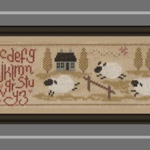 Sheep Story 2 counted cross stitch chart image 1