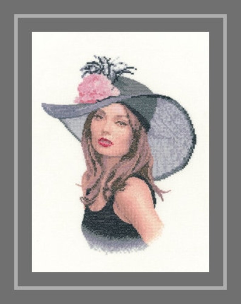 Rachel Counted Cross Stitch Chart. Charted for 19 Colours of Etsy UK