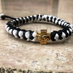 GOLD BEAD Two-Colored Orthodox Prayer Rope Bracelets / Komboskini/ Chotki/Brojanica