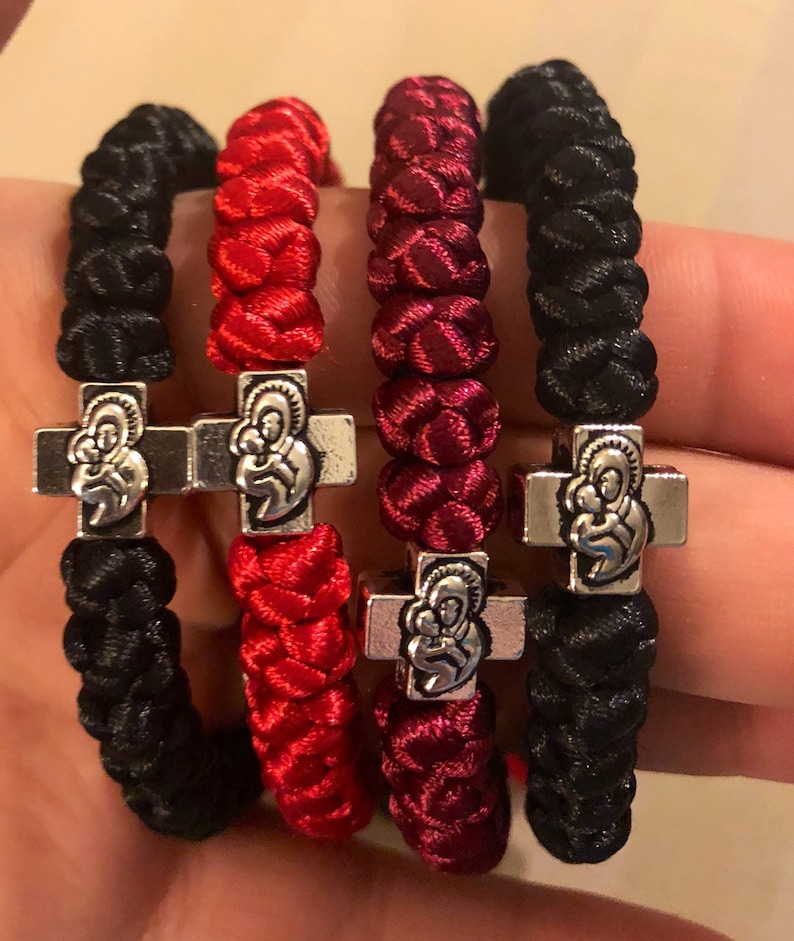 Orthodox Prayer Rope Bracelet/ Komboskini/ Brojanica/chotki With Saint