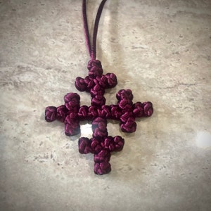 Orthodox Prayer Rope Cross Car Hanger