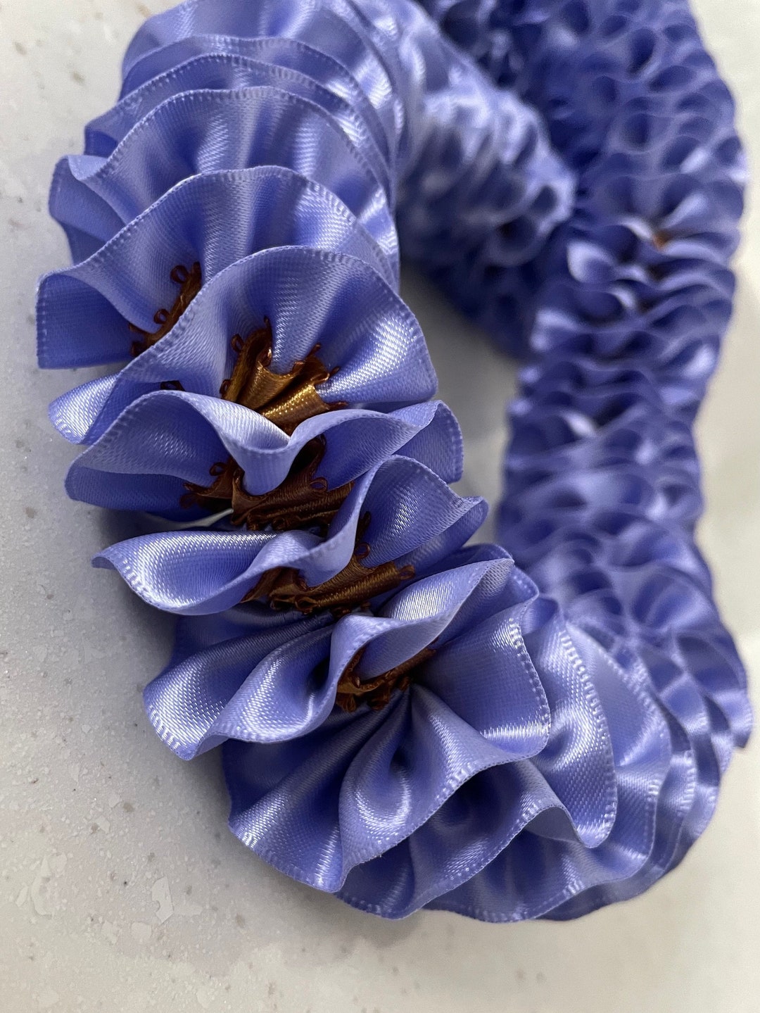 Iris Plumeria Ribbon Lei Approx 36in - Etsy