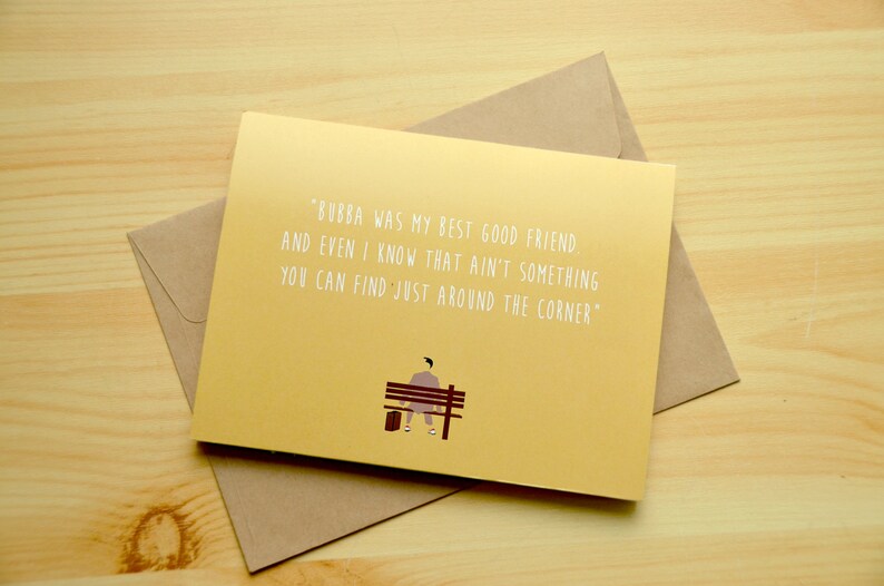 Forrest Gump Card my Best Good Friend Etsy