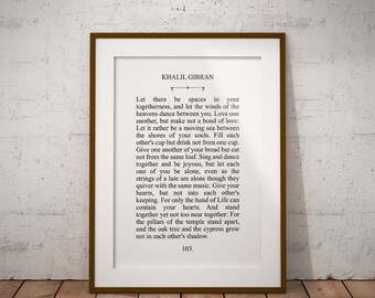 Khalil Gibran Quote Etsy