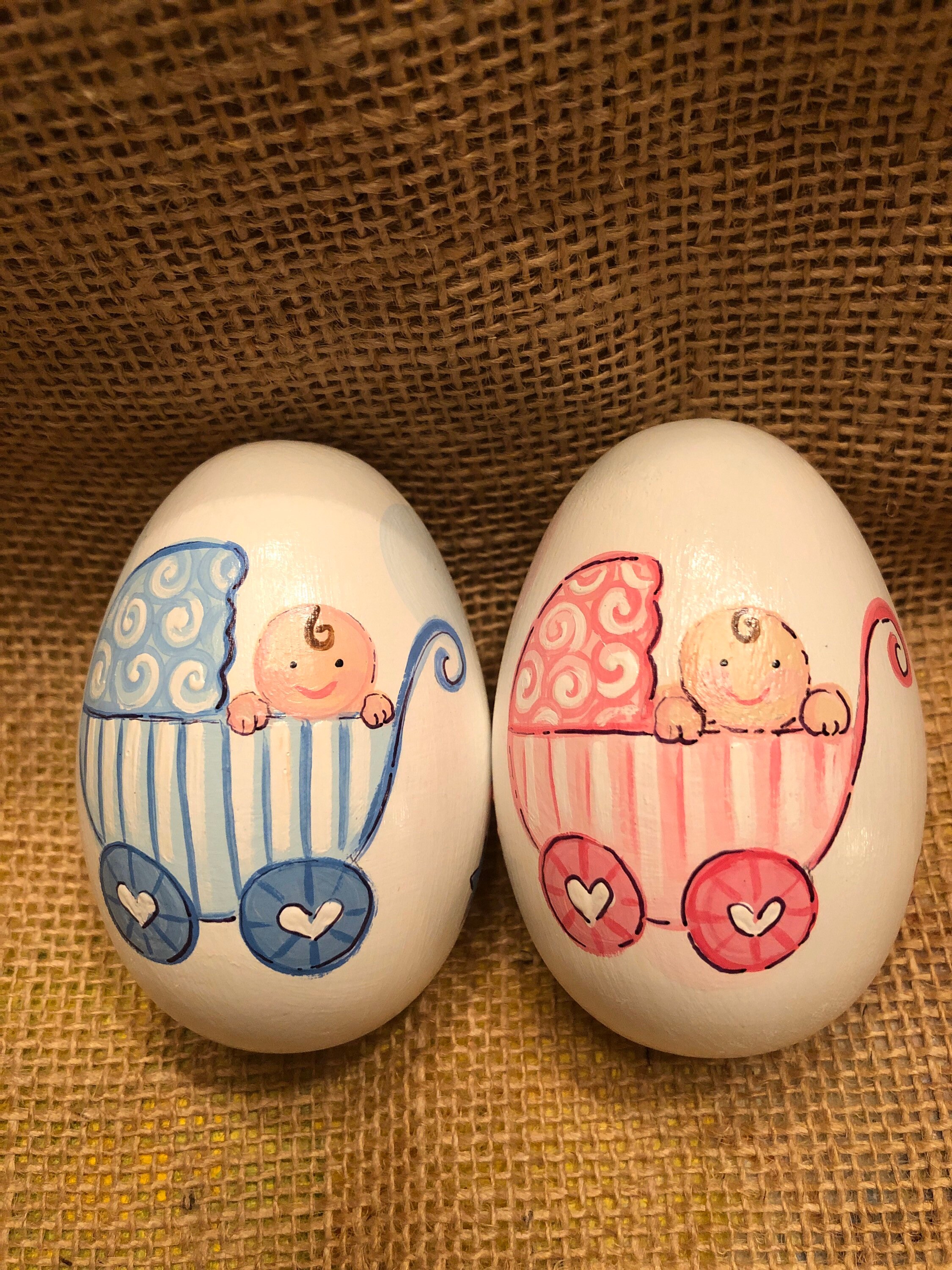Baby's First Easter egg new baby baby carriage egg Etsy