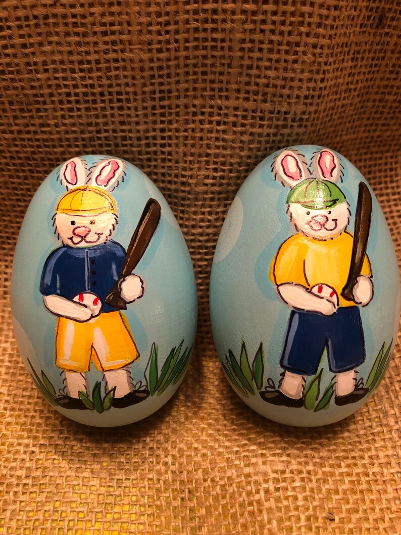 Baseball or Softball Easter Egg Easter Egg Easter Decor Etsy
