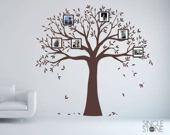 Family Tree Photo Frame  Wall Decal Mural - Custom Home Decor