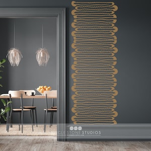 Retro Squiggles - Wall Decal - Vinyl Wall Words Custom Home Decor