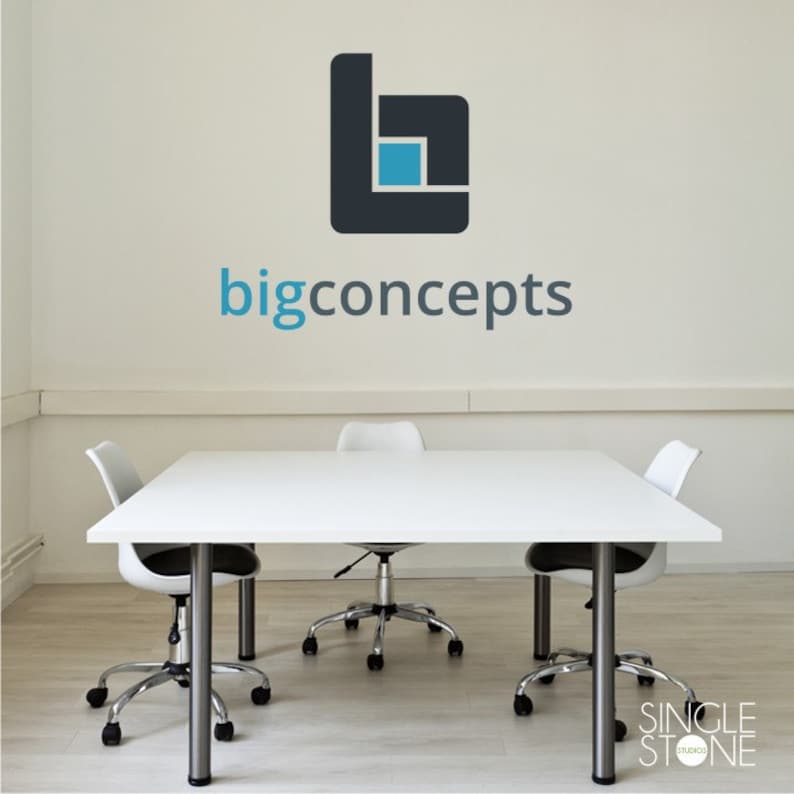 Business Logo Wall Decal Design Custom Deposit Etsy