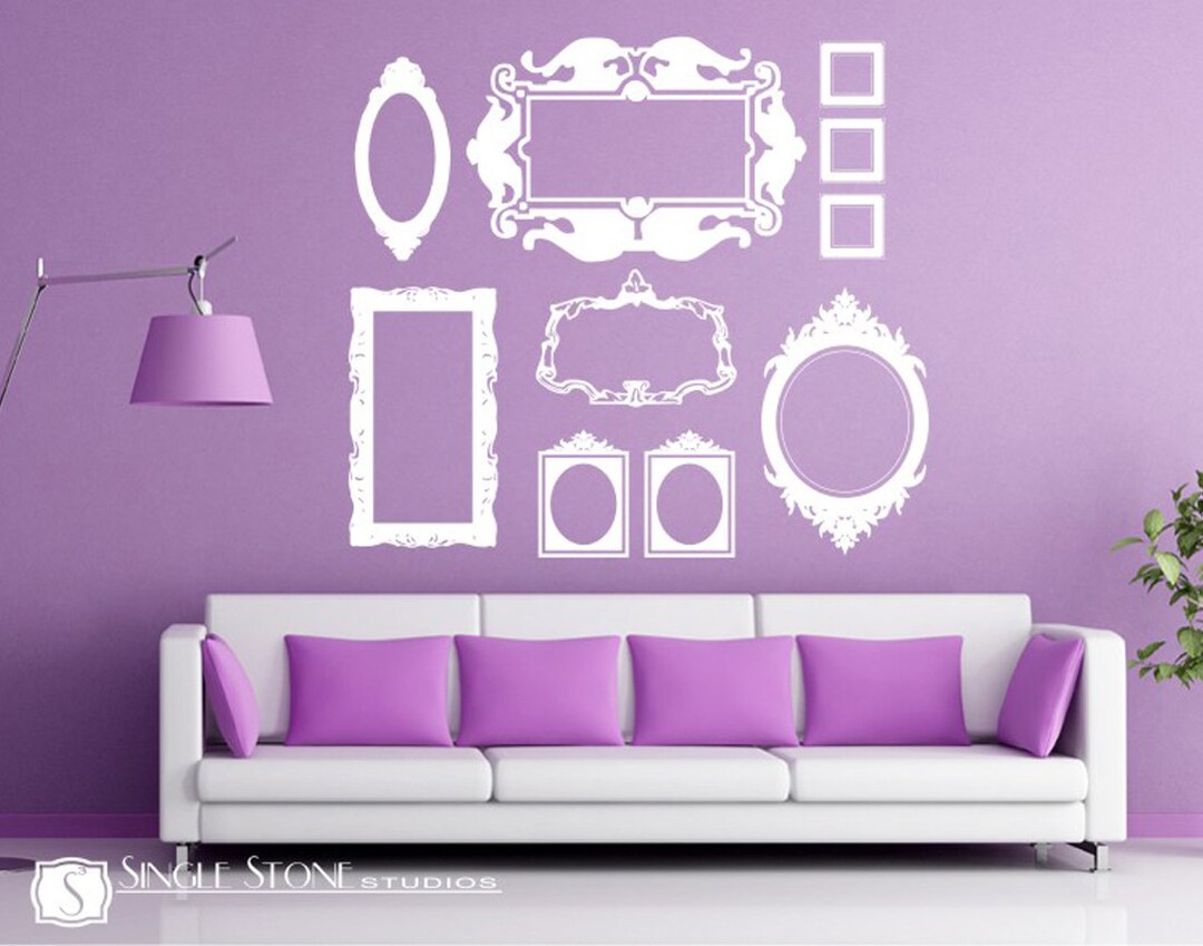 Picture Frames Wall Decals - Baroque Collection Custom Home Decor - Etsy