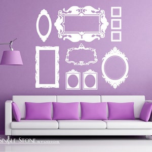 Picture Frames Wall Decals - Baroque Collection Custom Home Decor