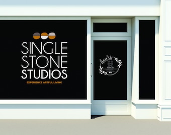Custom Storefront Window Decals - Business Logos, Store Hours, Photos, Etc.