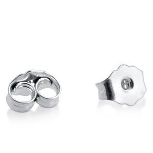 AoedeJ Stainless Steel Locking Earring Backs for Studs Locking Earring  Backs Replacements Earrings Backs Secure Earring Backs for Studs (Silver)