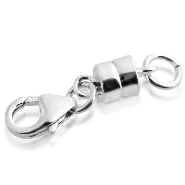 Magnetic Jewelry Clasps with Jump Ring and Lobster Claw Clasp #925 Sterling Silver #Azaggi M0684S