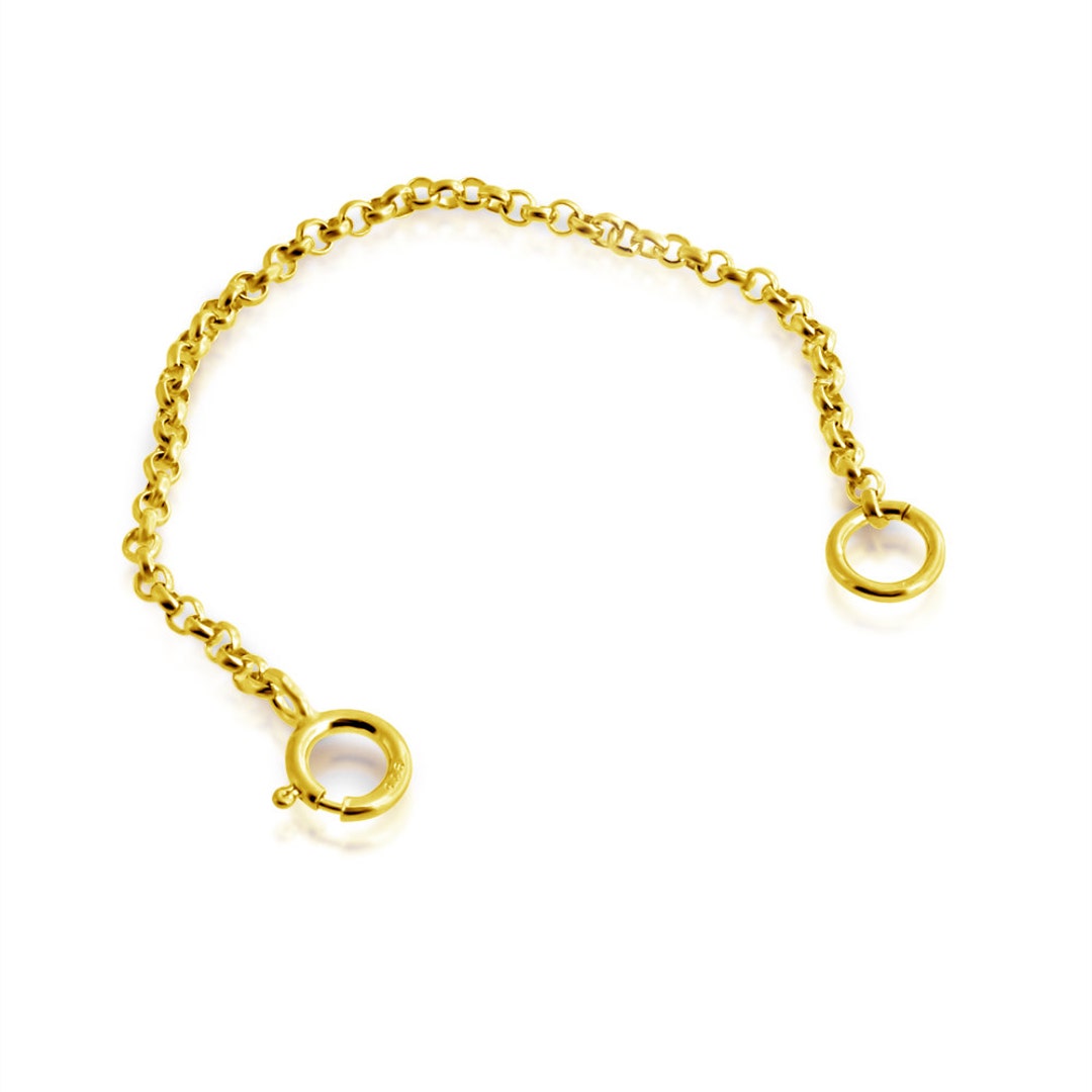 Necklace Extender [3PCS/1mm] 18K Gold Plated Sterling Silver