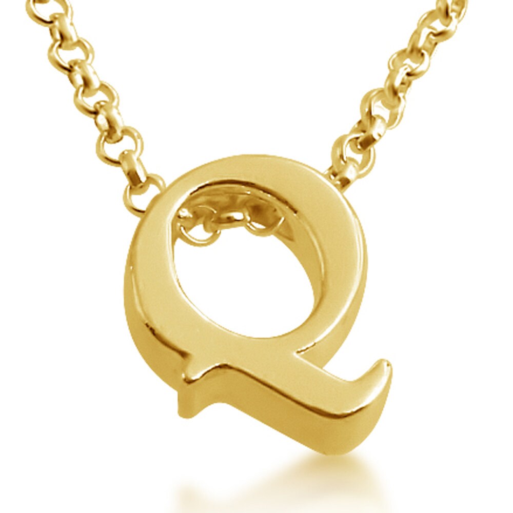 Letter q necklace sale