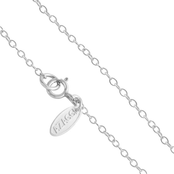 Azaggi 925 Sterling Silver Pendant Necklace Solid 3D Heart Love Symbol Romantic