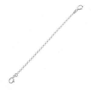 1mm Dainty Bracelet / Necklace Safety Chain 1.5''3.0 With Two Spring ...